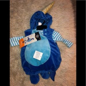 0-6 months narwhal costume NWT